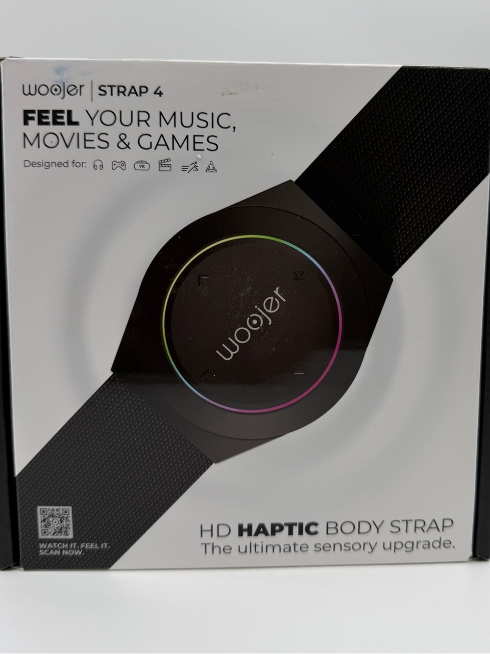 Woojer Strap 4 HD Haptic Body Strap - Black Open Box / New – Customer Return